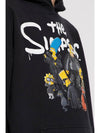 The Simpsons Hooded Top Black - BALENCIAGA - BALAAN.