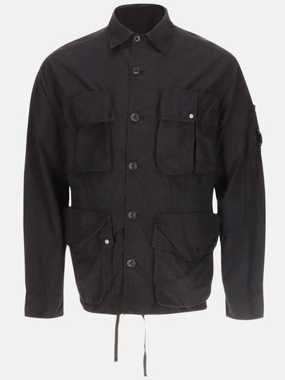 Flat Nylon Utility Over Long Sleeve Shirt Navy - CP COMPANY - BALAAN 2