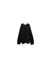 Technical Cotton Sweatshirt Black - PRADA - BALAAN 2