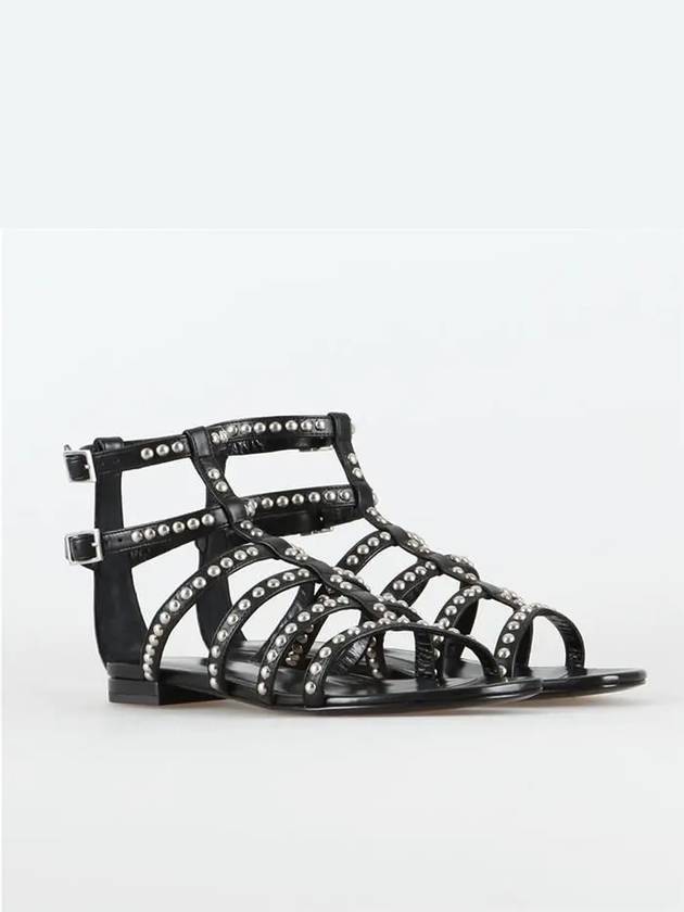 studded multistrap sandals 375354 CYU00 1000 - SAINT LAURENT - BALAAN 5