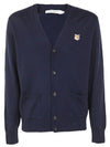 Fox Head Patch Classic Cardigan Navy - MAISON KITSUNE - BALAAN 2