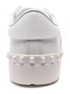 Crystal Low-Top Sneakers White Silver - VALENTINO - BALAAN 5