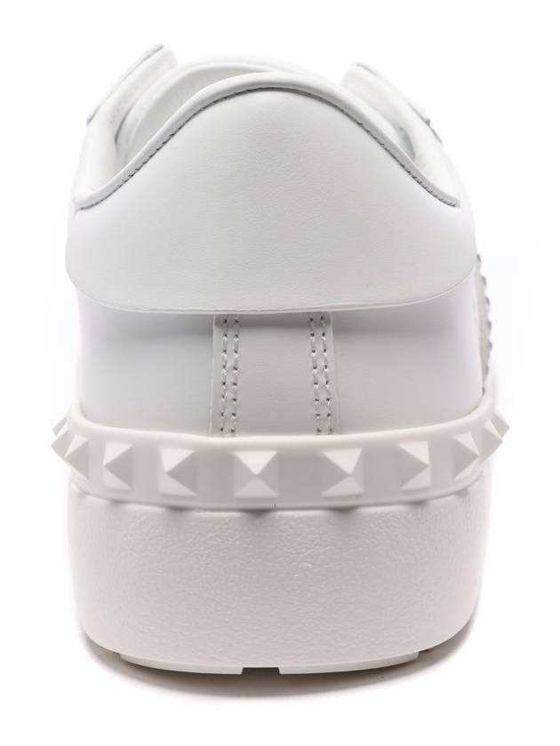 Crystal Low-Top Sneakers White Silver - VALENTINO - BALAAN 5