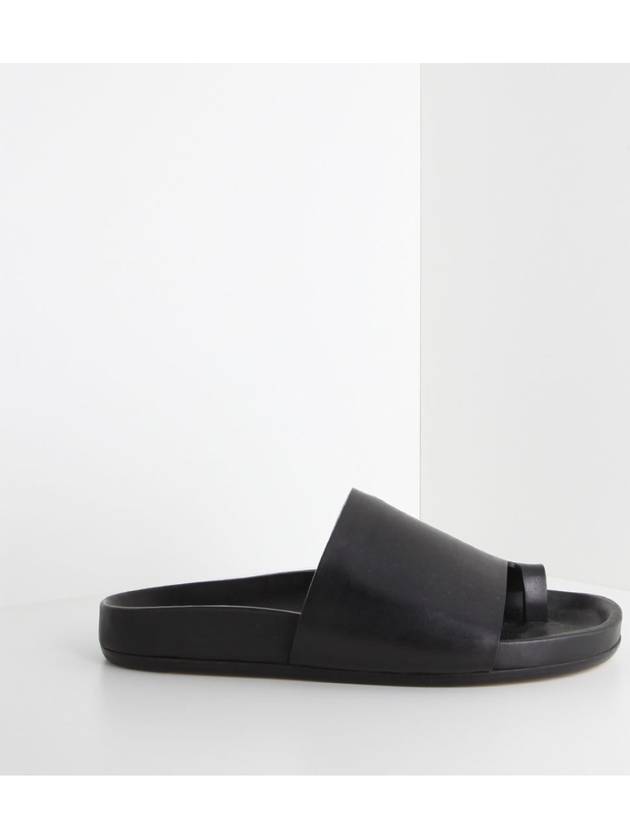 39 395 size leather slippers black LCCL 09 - RICK OWENS - BALAAN 1
