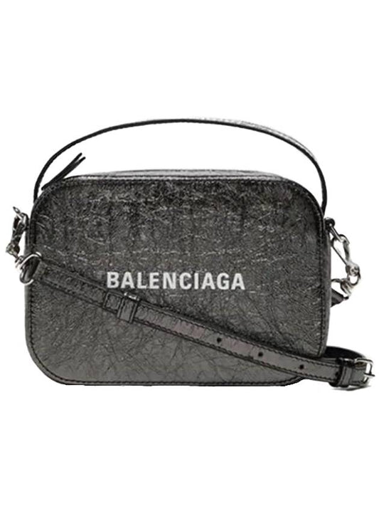 Everyday XS Leather Camera Cross Bag Black - BALENCIAGA - BALAAN 1