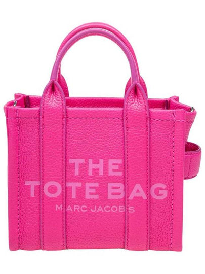 Mini Micro Leather Tote Bag Fuchsia - MARC JACOBS - BALAAN 2