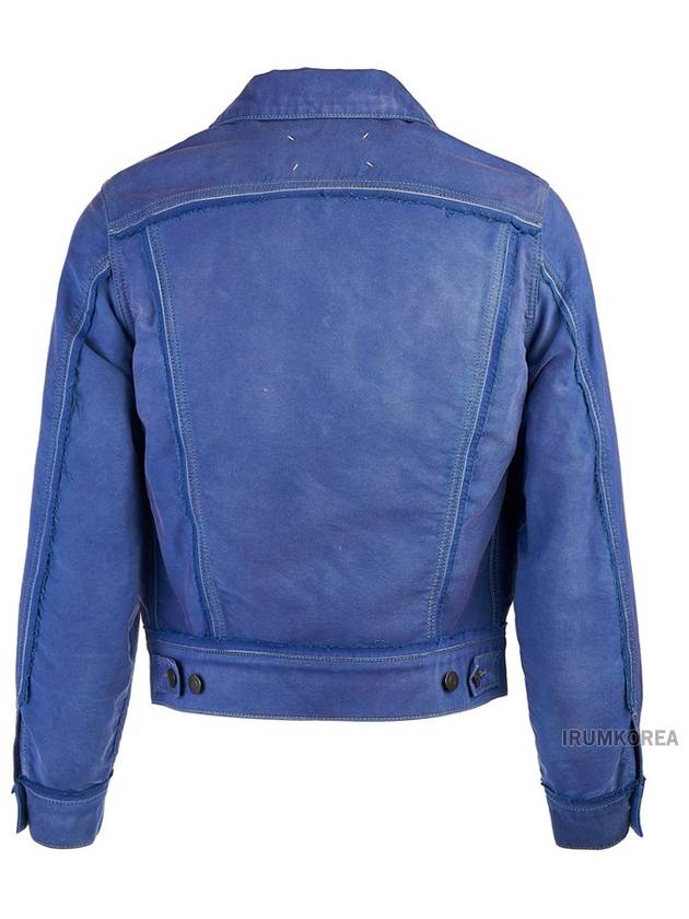 Worker Moleskin Jacket Cobalt Blue - MAISON MARGIELA - BALAAN 4