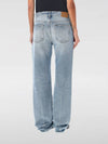 Low Rise Denim Straight Jeans Blue - SAINT LAURENT - BALAAN 3