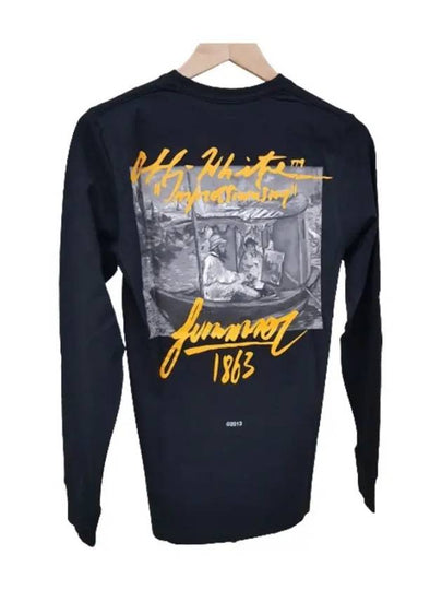 Men's Summer 1863 Long Sleeve T-Shirt Black - OFF WHITE - BALAAN 2