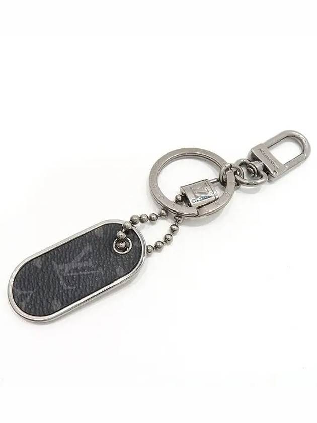 M63618 Monogram Eclipse Port Class Tab ID Keyring - LOUIS VUITTON - BALAAN 1