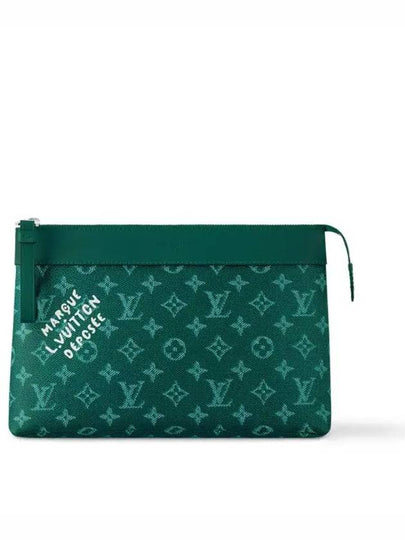 Pochette Voyage Souple Clutch Bag Green - LOUIS VUITTON - BALAAN 2