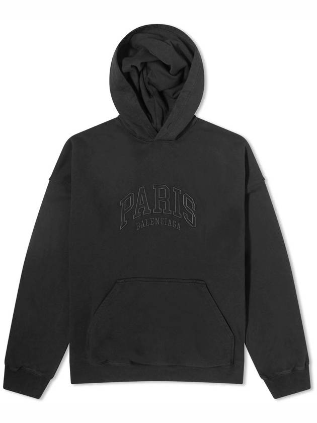 Cities Paris Oversized Hoodie Black - BALENCIAGA - BALAAN 1