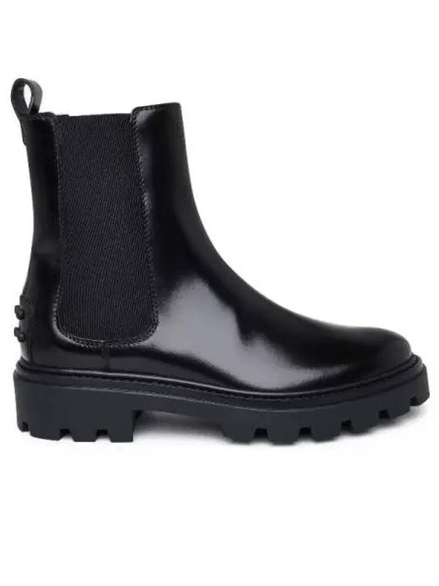 Black leather chunky sole Chelsea boots - TOD'S - BALAAN 1