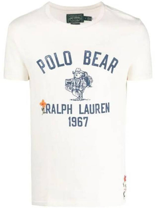 Slim Fit Polo Bear Jersey Short Sleeve T-Shirt White - POLO RALPH LAUREN - BALAAN 1