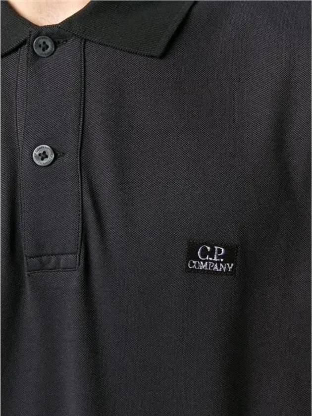 Logo Polo Shirt Black - CP COMPANY - BALAAN 9