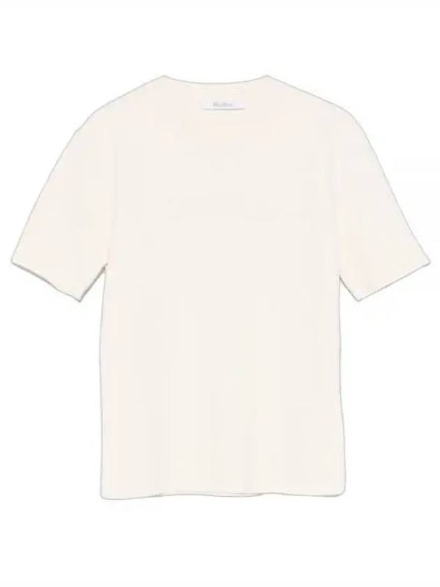 Segale Crew Neck Short Sleeve T-Shirt Natural - MAX MARA - BALAAN 2