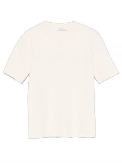 Segale Crew Neck Short Sleeve T-Shirt Natural - MAX MARA - BALAAN 2