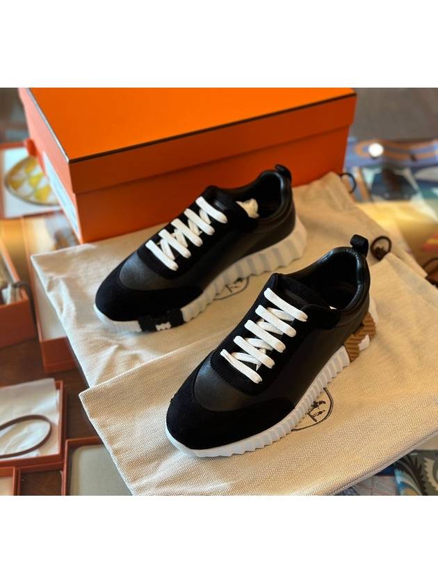 Bouncing Low Top Sneakers Noir - HERMES - BALAAN 4