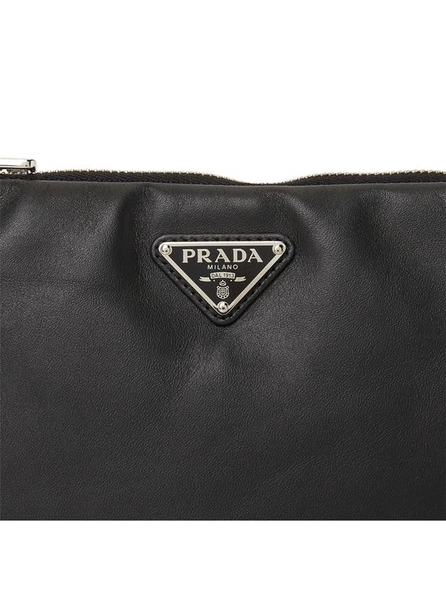 Leather Pouch Black - PRADA - BALAAN 8