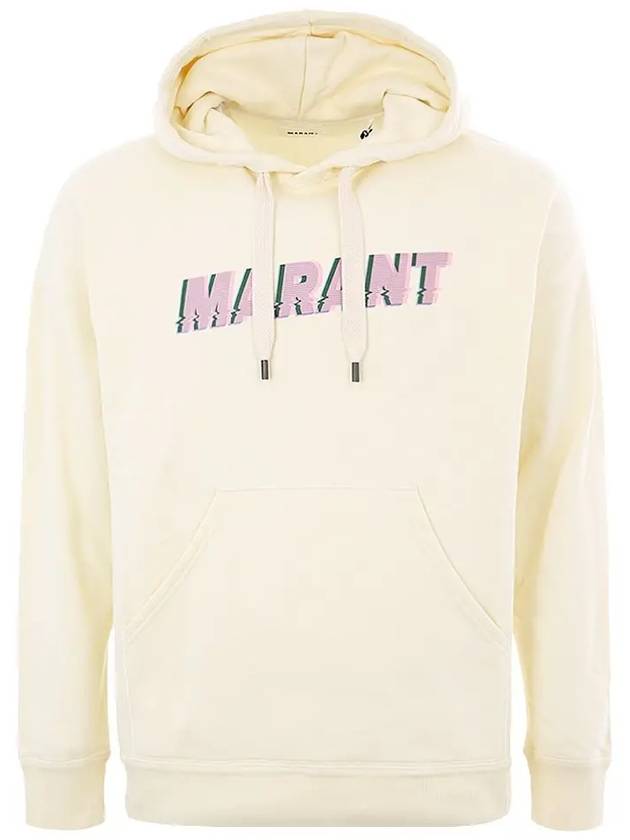 Miley Logo Cotton Hoodie Ivory - ISABEL MARANT - BALAAN 3