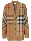 Check Technical Wool Jacquard Cardigan Archive Beige - BURBERRY - BALAAN 2