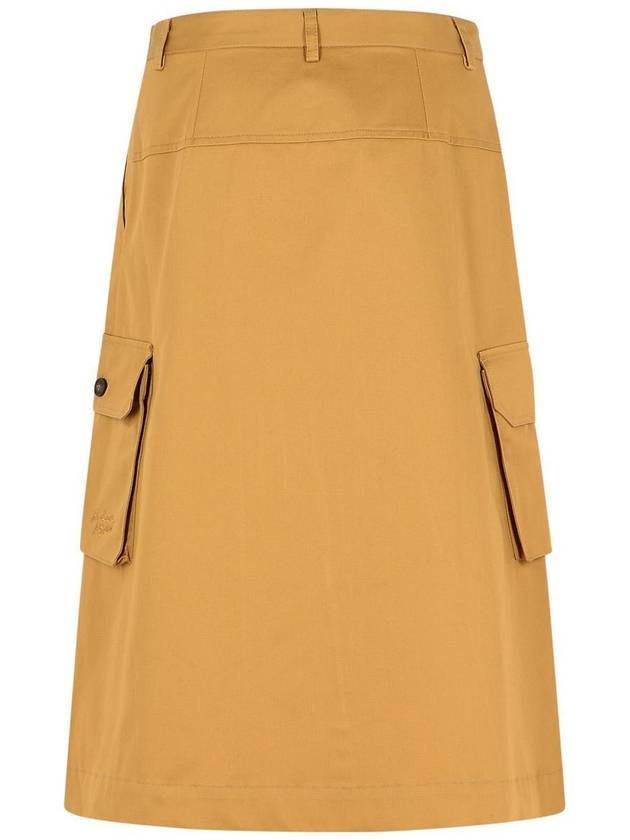 Maison Kitsuné 'Utility' Beige Cotton Skirt - MAISON KITSUNE - BALAAN 3