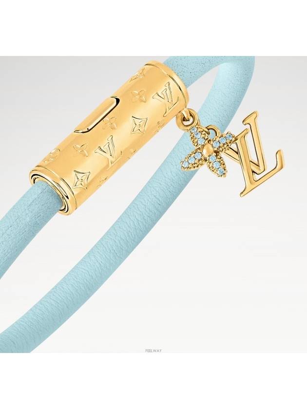 LV Push Bracelet Gold Turquoise - LOUIS VUITTON - BALAAN 4