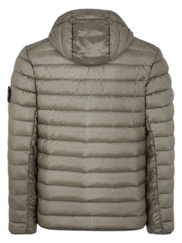 Loom Woven Chambers R Nylon Down TC Light Hoodie Down Jacket Green - STONE ISLAND - BALAAN 3