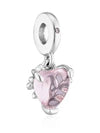 Family Tree Heart Dangle Bracelet Charm Silver Pink - PANDORA - BALAAN 5