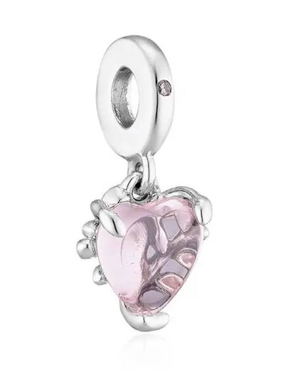 Family Tree Heart Dangle Bracelet Charm Silver Pink - PANDORA - BALAAN 2