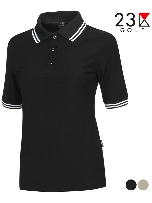 Golf color combination line t-shirt EN2LTS030 - 23KU - BALAAN 2