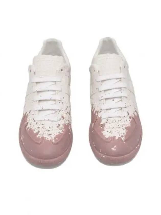 Replica Painting Low Top Sneakers White Pink - MAISON MARGIELA - BALAAN 2