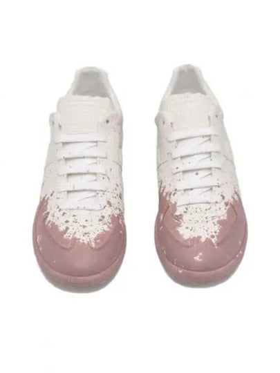 Replica Painting Low Top Sneakers White Pink - MAISON MARGIELA - BALAAN 2