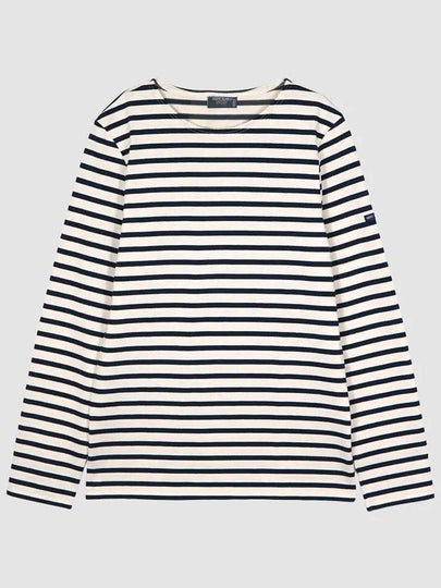 Meridien Modern Long Sleeve T-Shirt Ecru Marine - SAINT JAMES - BALAAN 2