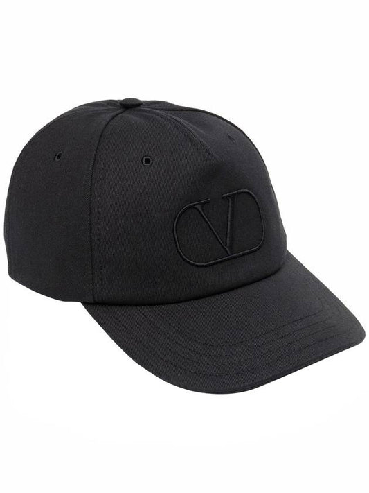 logo embroidered ball cap black - VALENTINO - BALAAN.