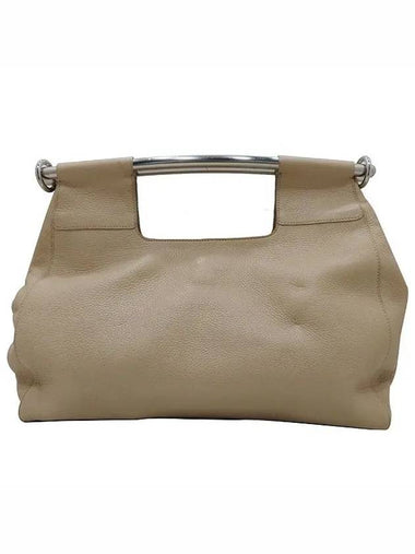 beige tote bag - PRADA - BALAAN 1