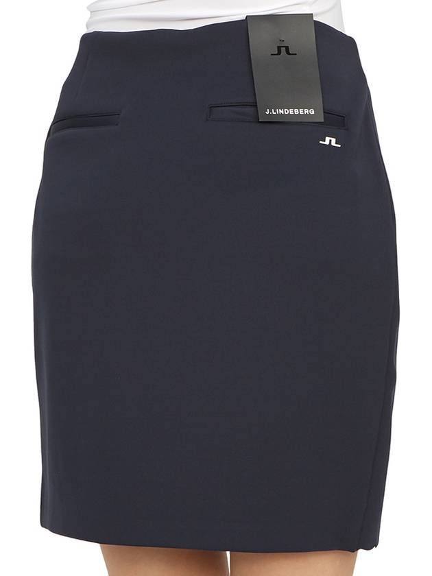 Women's Anna Mini H-Line Skirt Navy - J.LINDEBERG - BALAAN 11