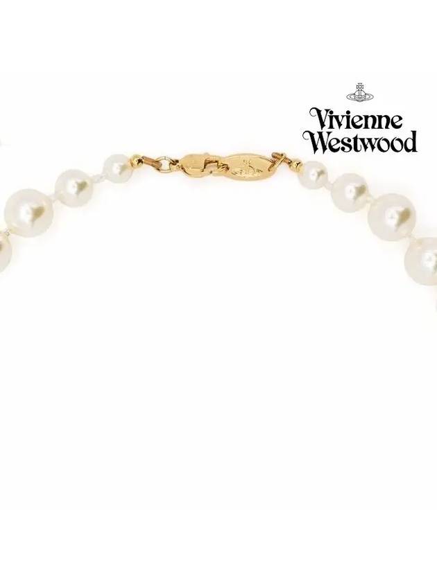 One Row Pearl Bas Relief Necklace Gold - VIVIENNE WESTWOOD - BALAAN 5