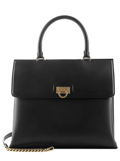 Trifolio Tote Bag Black - SALVATORE FERRAGAMO - BALAAN 2