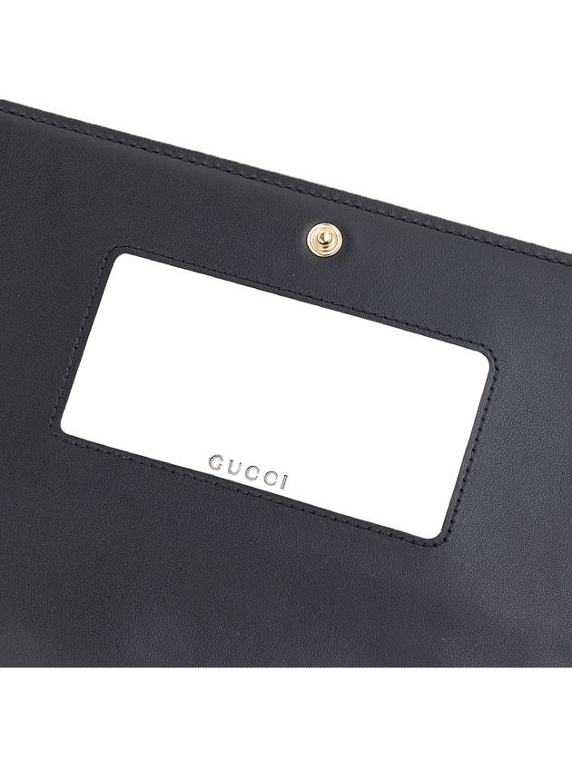 Matelasse Chain Half Wallet Black - GUCCI - BALAAN 9