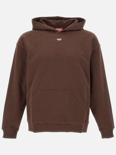 D Logo Patch Hoodie Brown - DIESEL - BALAAN 2