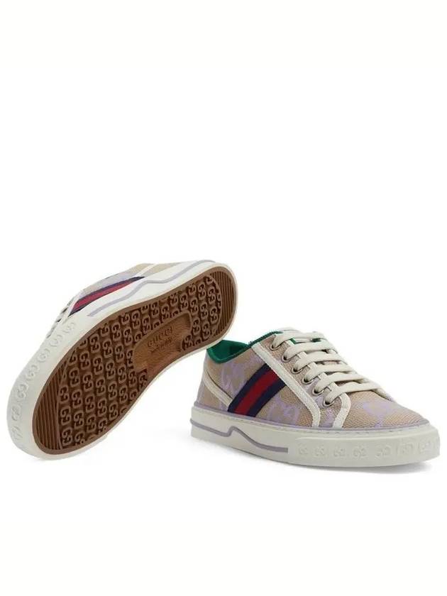 Tennis 1977 Low Top Sneakers Beige Lilac - GUCCI - BALAAN 7