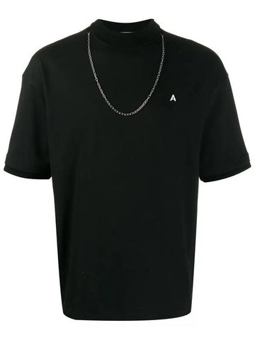 11th Anniversary A Logo Chain Necklace TShirt 12112076 BLACK - AMBUSH - BALAAN 1