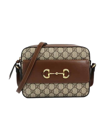 Horsebit 1955 Small Cross Bag Beige Brown - GUCCI - BALAAN.