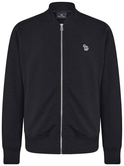 Zebra Logo Cotton Bomber Jacket Black - PAUL SMITH - BALAAN 2