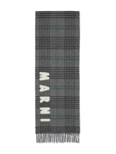 Double check logo wool muffler sodium - MARNI - BALAAN 1