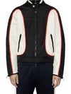 J-Blink Color Block Biker Jacket Black White - DIESEL - BALAAN 3