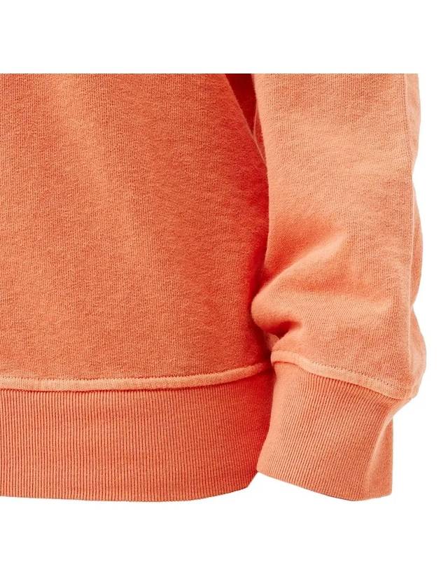 Malfile Fleece Garment Dyed Hoodie Orange - STONE ISLAND - BALAAN 4