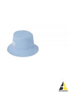 Embroidered Logo Drill Bucket Hat Blue - MIU MIU - BALAAN 2