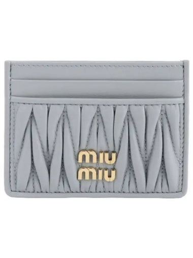 Matelasse nappa leather card holder - MIU MIU - BALAAN 1